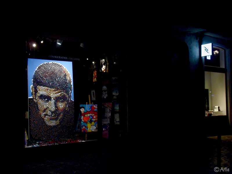 «Portrait of G. Clooney» (en capsules Nespresso), par Guillaume Caron, nov. ou déc. 2010